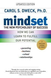 Mindset book cover - discussing growth mindset vs fixed mindset.