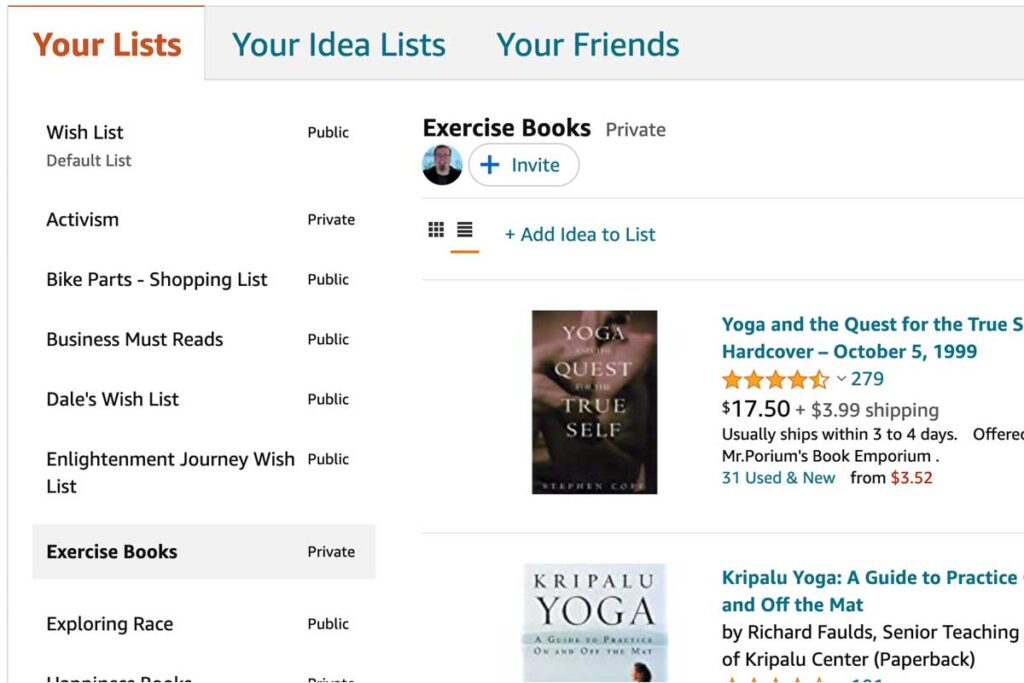 Build a book reading list of future books you want to read.