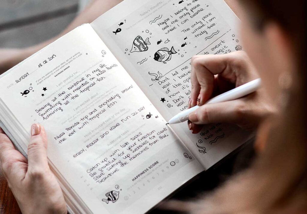 Start a gratitude journal today.