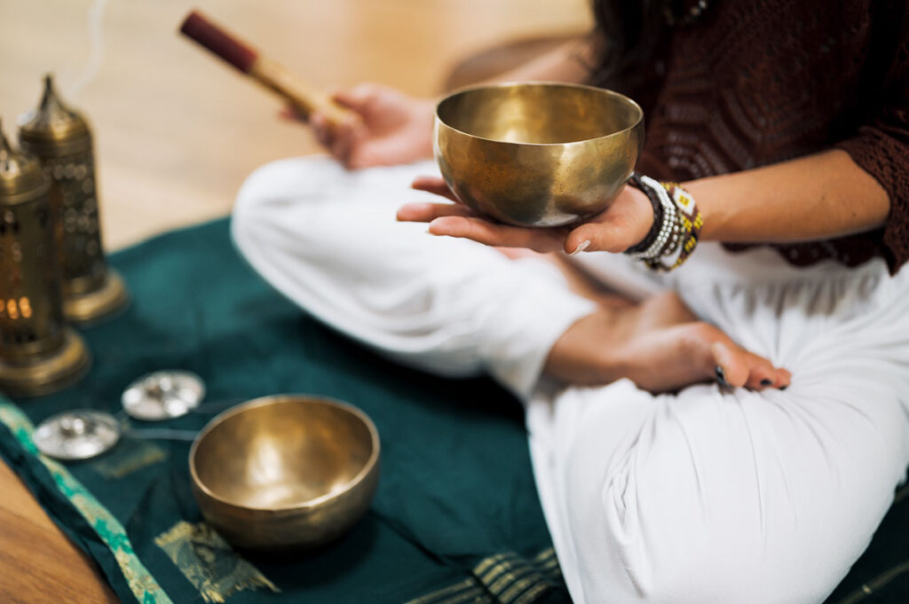 sitting meditation on World Meditation Day