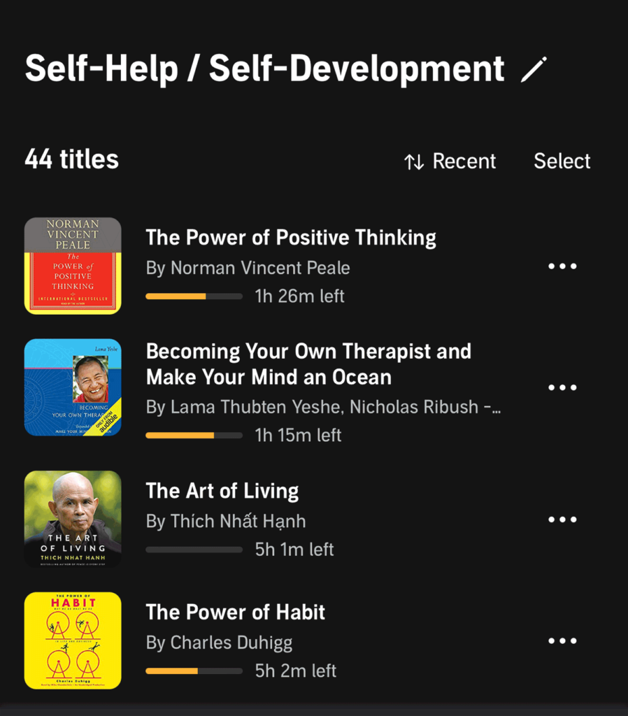 Dale Berkebile's self-help audiobooks.