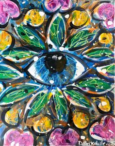 eye mandala painting